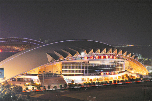 東新區(qū)夜色璀璨，如詩如畫